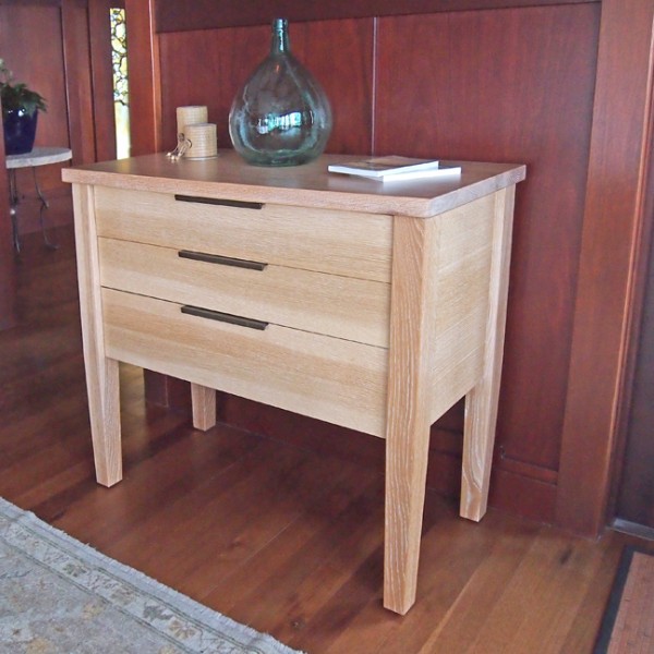natural oak linen credenza